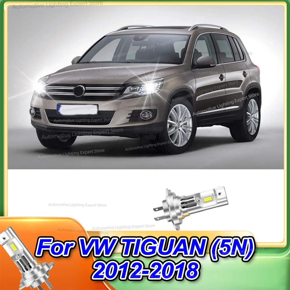 

2 шт. 30000LM светодиодные лампы с вентилятором CSP чип фары 6000K для VW TIGUAN 5N 2012 2013 2014 2015 2016 2017 2018