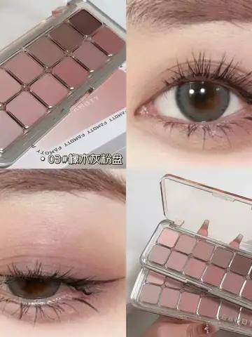 12-Color Low Saturation Matte Eyeshadow Palette Tea Apricot Earth Tones Long Lasting All-Matte Eye Makeup for Daily Use