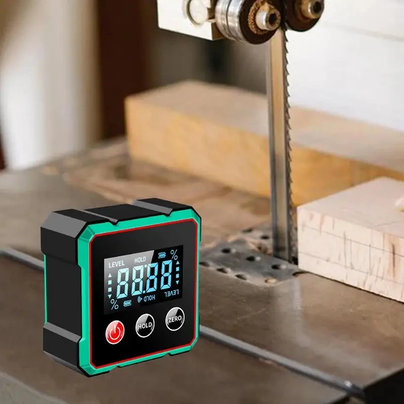 Digital Angle Finder Magnetic Degree Finder Cube Electronic Protractor Woodworking Measuring Tool Leveler Tool for Enhanced