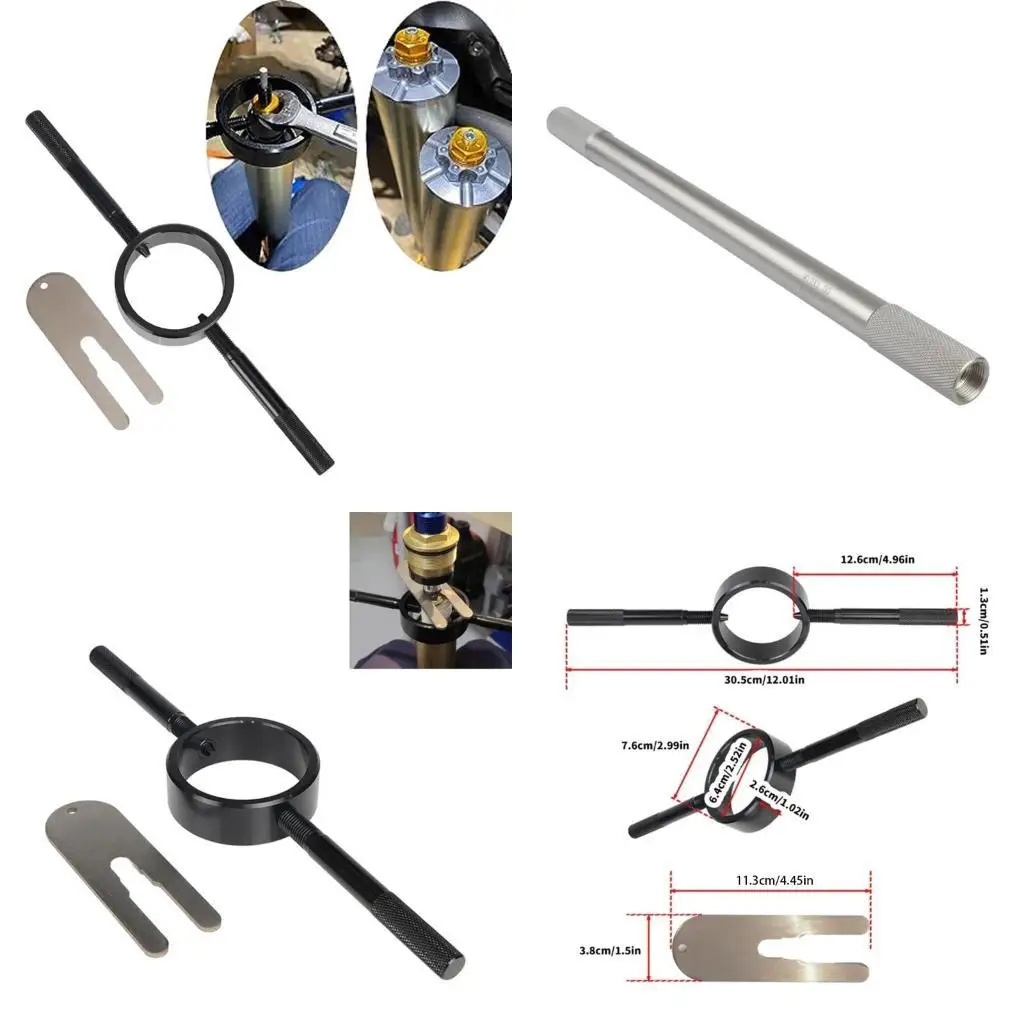 

02DE Versatile Motorcycle Fork Spring Compressor Tool Ergonomic Handle Designs Motorcycle Modification Tool for Streetbike