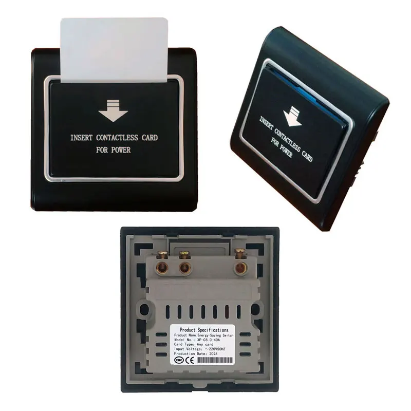 

10 шт., энергосберегающий переключатель любого карточного отеля, напряжение 220 В, 40 А, 8800 Вт, мощность, задержка времени 15 с