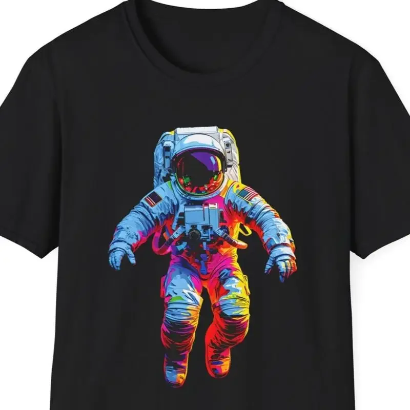 Astronaut Floating In Space T Shirt Nerd Apparel Sci fi Fan