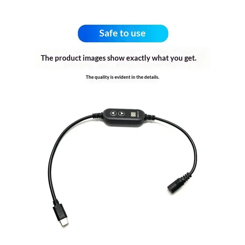 USB C to DC Power Boost Cable 5V-20V Voltage Converter Line 8 Adapters for Wifi Router Small Household Electronics