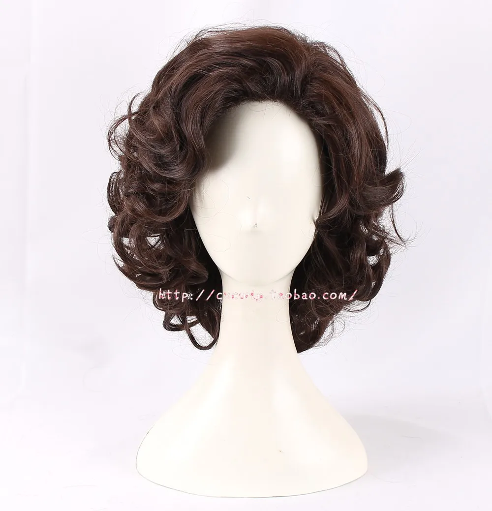 New Moive Dune Paul Atreides Cosplay Wig Men Dark Brown Short Curly Synthetic Hair Wig Heat Resistant + Free Wig Cap