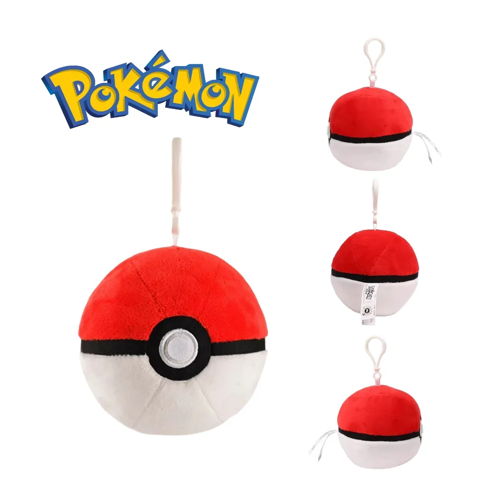 

10cm Pokeball keychain Plush Toy Stuffed Soft Stuffed Doll Wonderful Gifts Doll Soft Kawaii Cute Cartoon Toys for Kids Gift