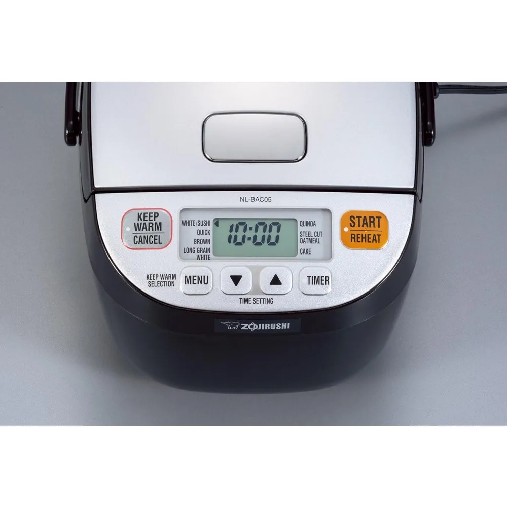 Zojirushi 612252-NL-BAC05SB Micom Rice Cooker and Warmer, Silver Black