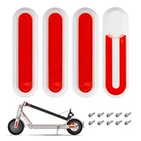 4 Pcs Set Decorative Wheel Cover for Xiaomi M365 1S Pro 2 Electric Scooter Hub Cap Reflective Protect White Red Blue Black Shell