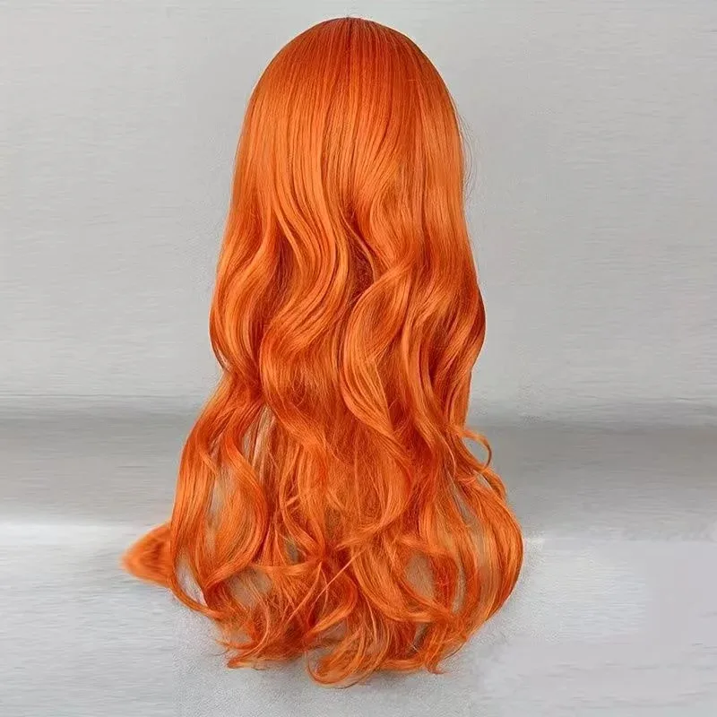 

25COSNami парик для косплея оранжевый синтетический длинный вьющийся парик аниме Coser милая девушка термостойкое волокно парик высокого качества часть Хэллоуина