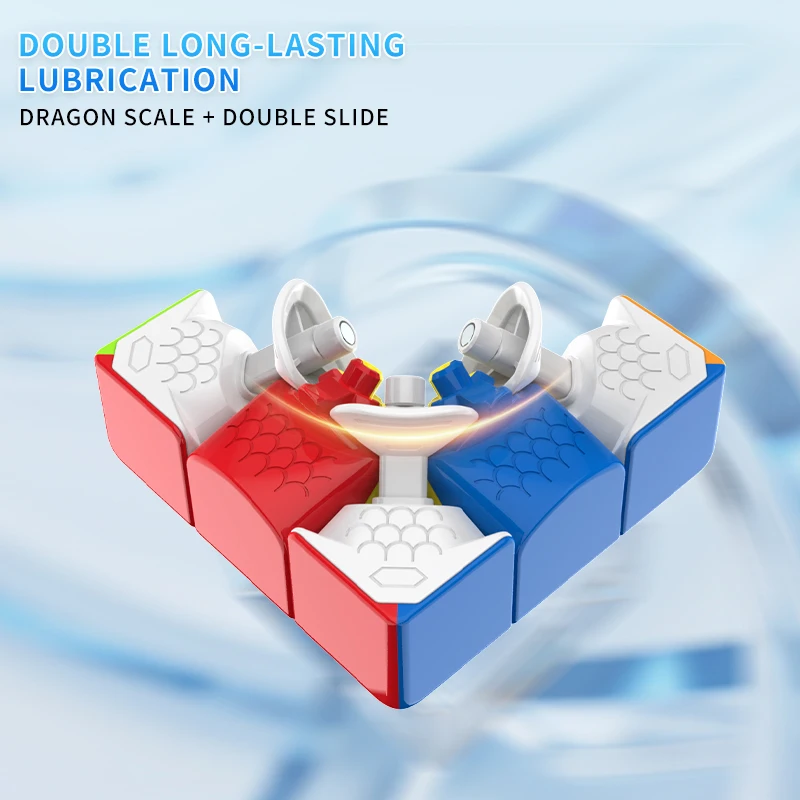 [JudyCube] Yuxin Huanglong 3X3 M V2 Magnetic Magic Speed Cube Stickerless Huanglong 3M Fidget Toys Cubo mágico Puzzle