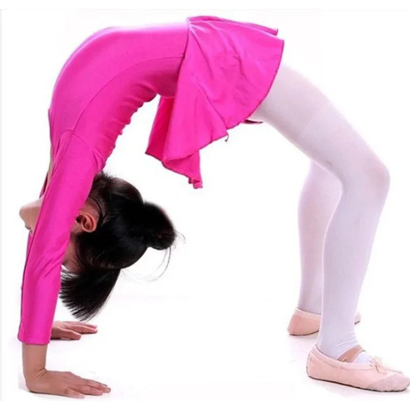 Vestido de ballet de manga larga para niñas, ropa de baile para niños, disfraces de ballet para niñas, leotardo de baile para niñas, Ropa de baile para niñas