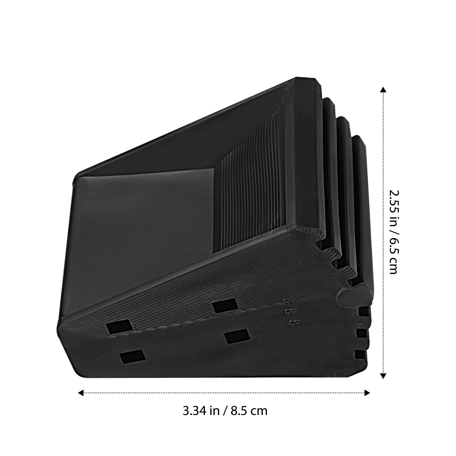 4 قطعة قدم سلم يغطي منصات PVC عدم الانزلاق حماية الأرضية دائم سهلة إزالة أقدام سلم يغطي مصدات الأمن #3