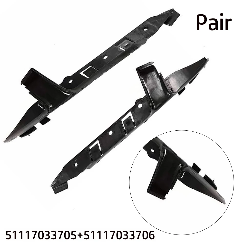 

For BMW 5 Series Bumper Bracket Bumper Bracket Front Bumper Bracket 2pcs For 535i 545i 550i High Quality Practical To Use