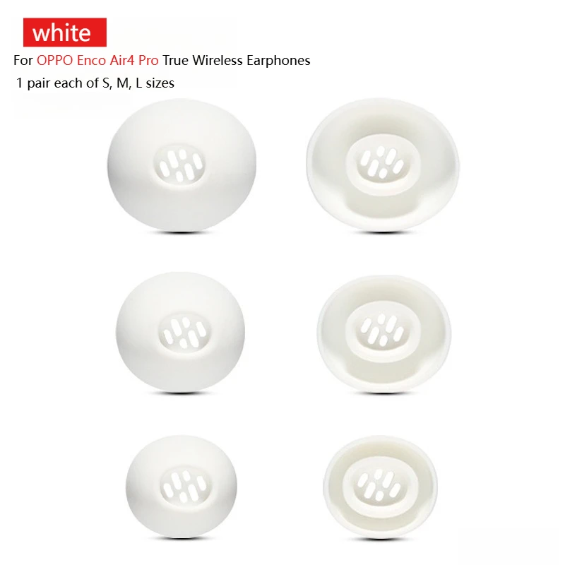 OPPO Enco Air4 Pro TWS용 교체용 실리콘 이어팁 - 소프트 노이즈 차단 이어캡 안전한 착용감