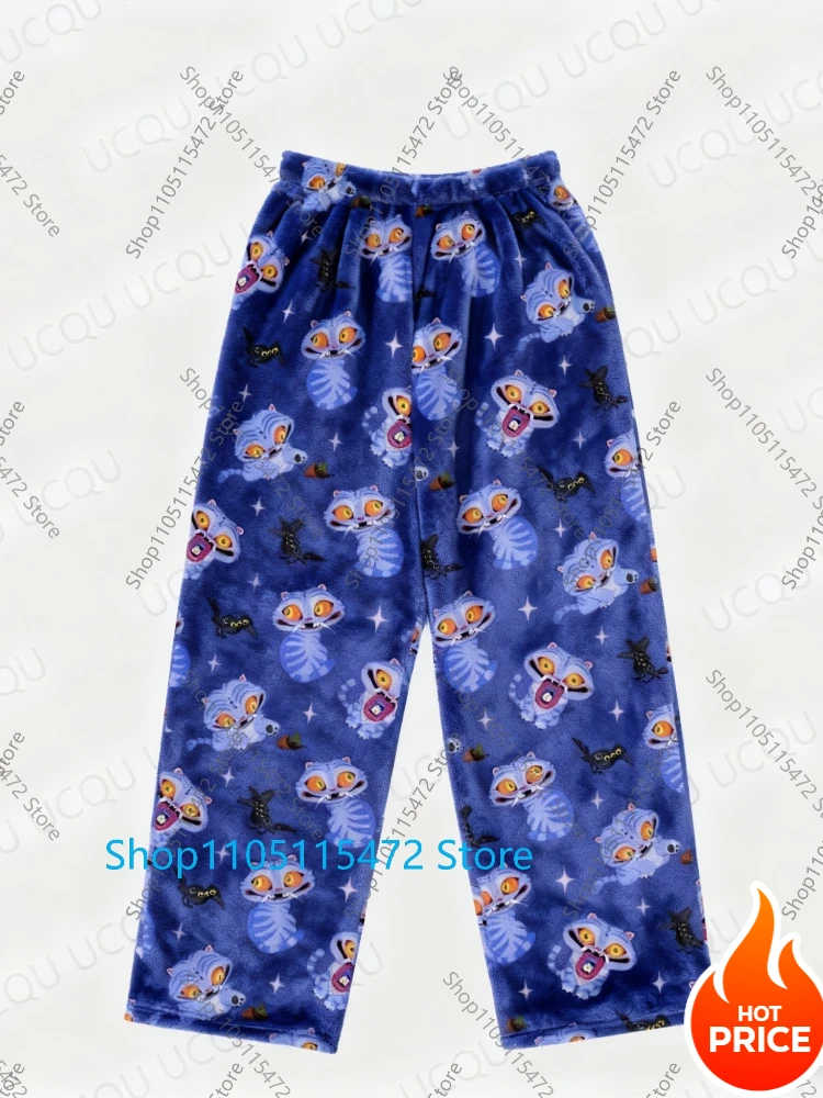 

KPop Demon Hunters Pajamas KPop Demon Hunters Tiger Rumi Cats Print Women's Fashion flannel Long Pants Children Men's Trousers