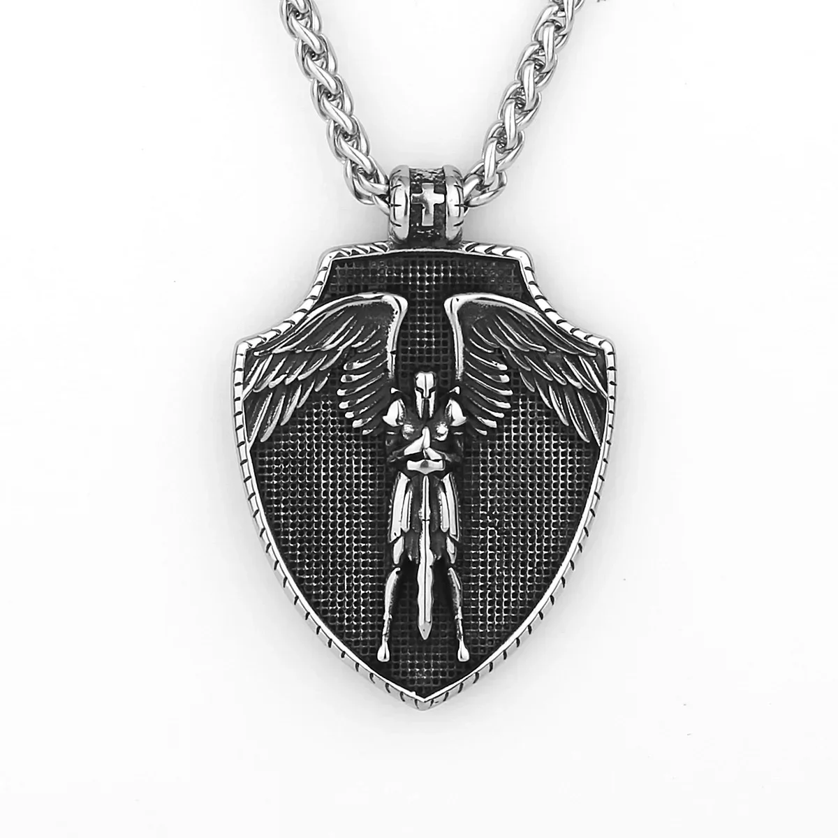 

Boutique jewelry Saint Michael Pendant Men's Stainless Steel Necklace Accessories Gift