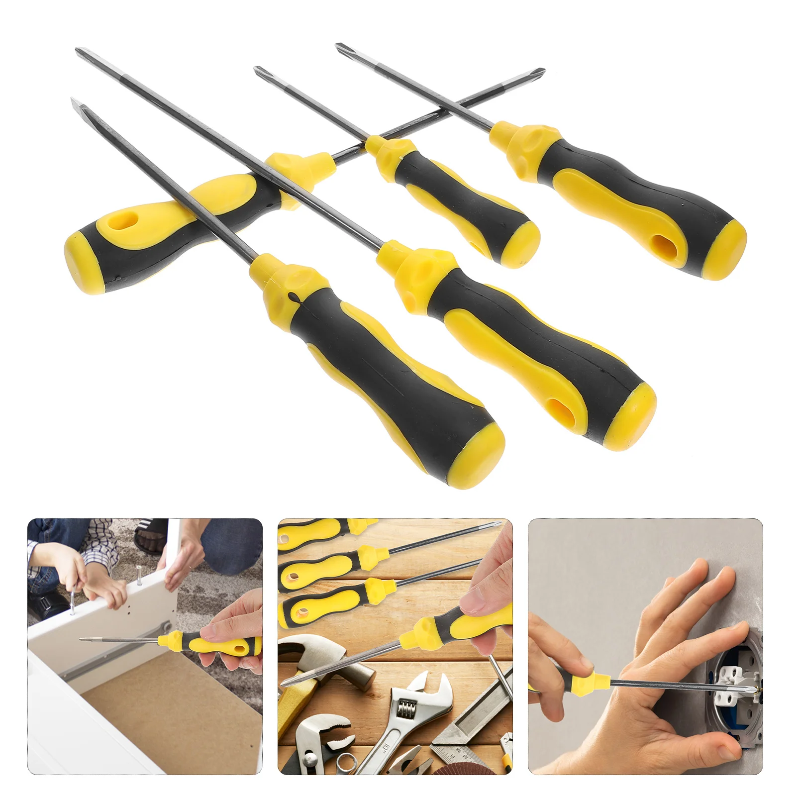 1 مجموعة مفك مجموعة قسط الكروم الفاناديوم الصلب المغناطيسي بت سهلة تجميع تفكيك القرع شكل مقبض لقبضة ثابتة مثالية