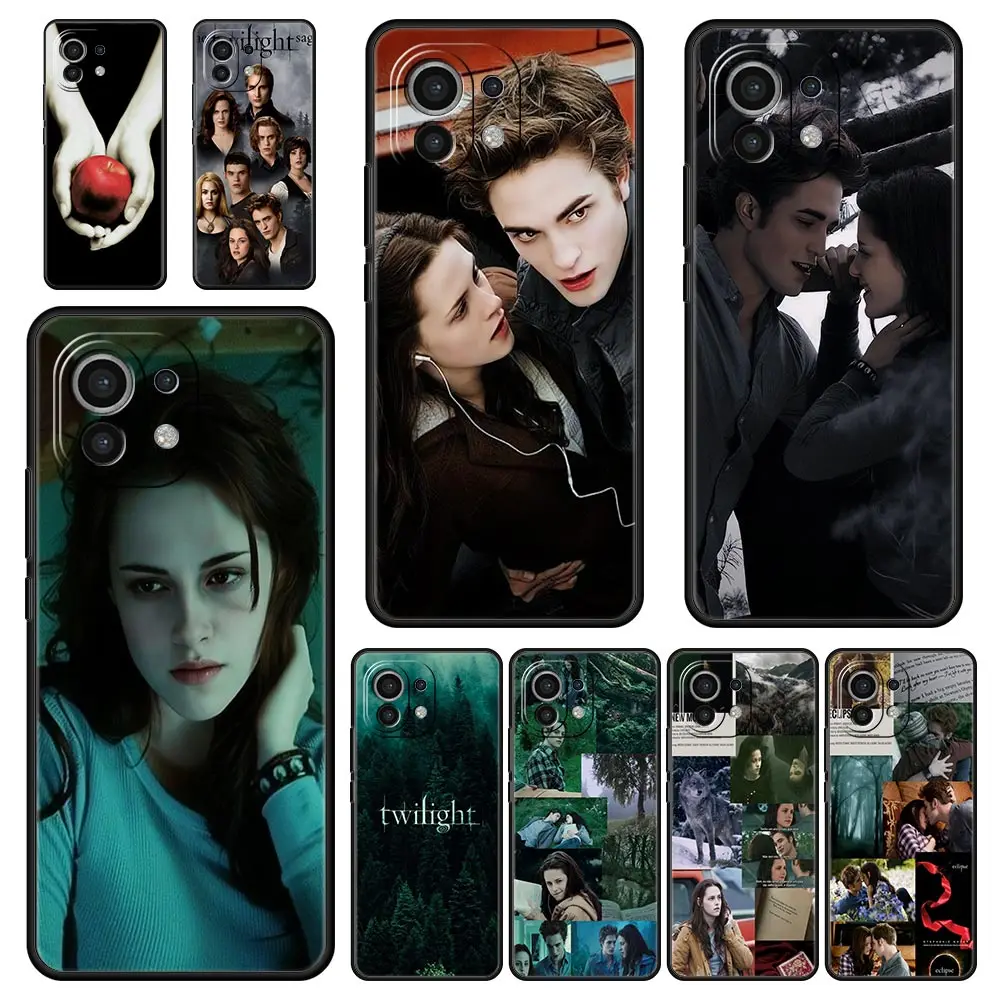 Phone Case For Xiaomi Mi 14 13 12 11 Lite 13T 12T 11x 11T 10T Pro 9T Note 10 Lite Soft Silicone Black Cover Twilight Saga