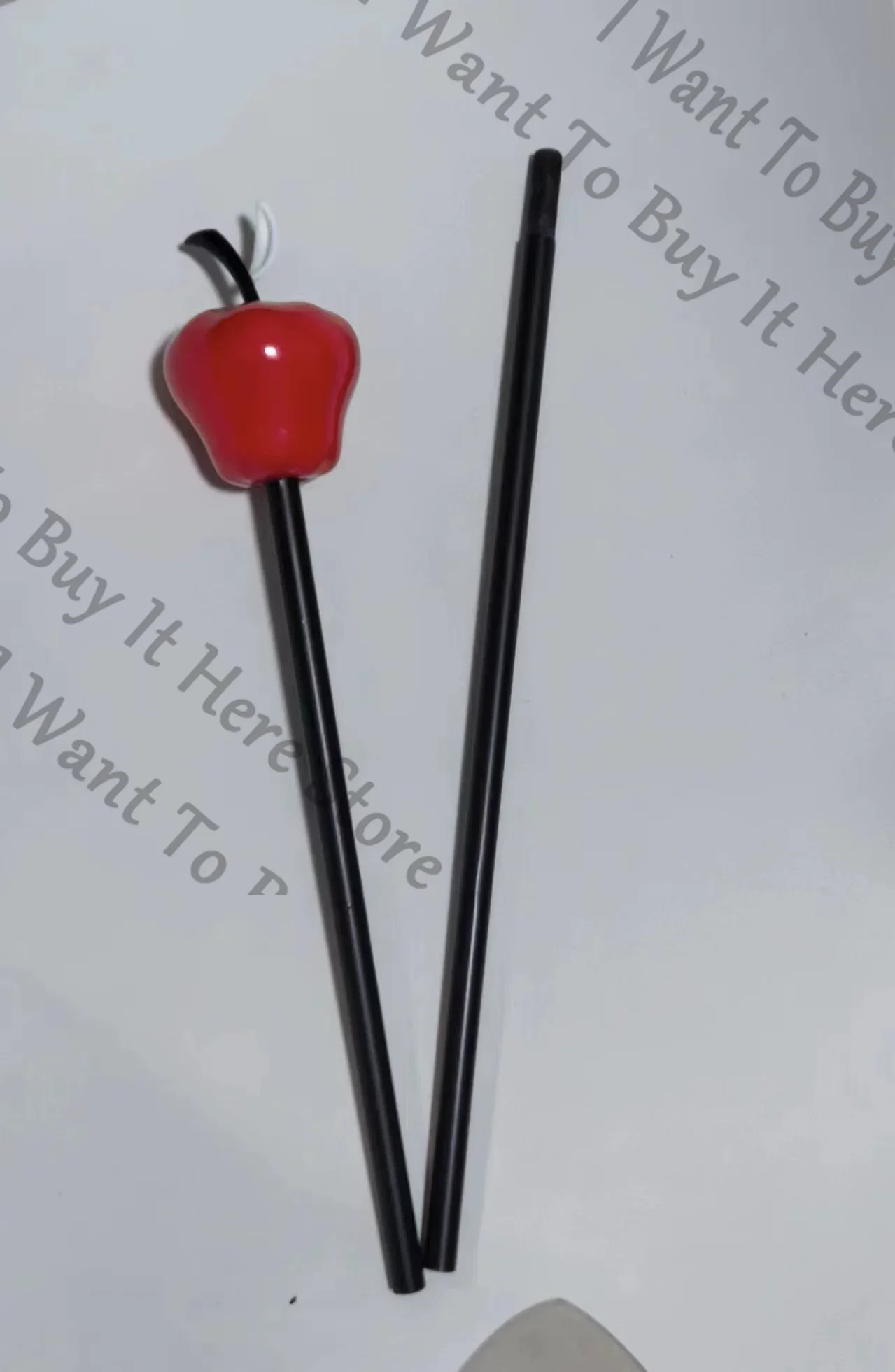 

Anime Hazbin Hotel Lucifer Morningstar Cosplay Cartoon Handmade Apple Wand Model Accessories Staves Prop Weaponry Halloween Gift