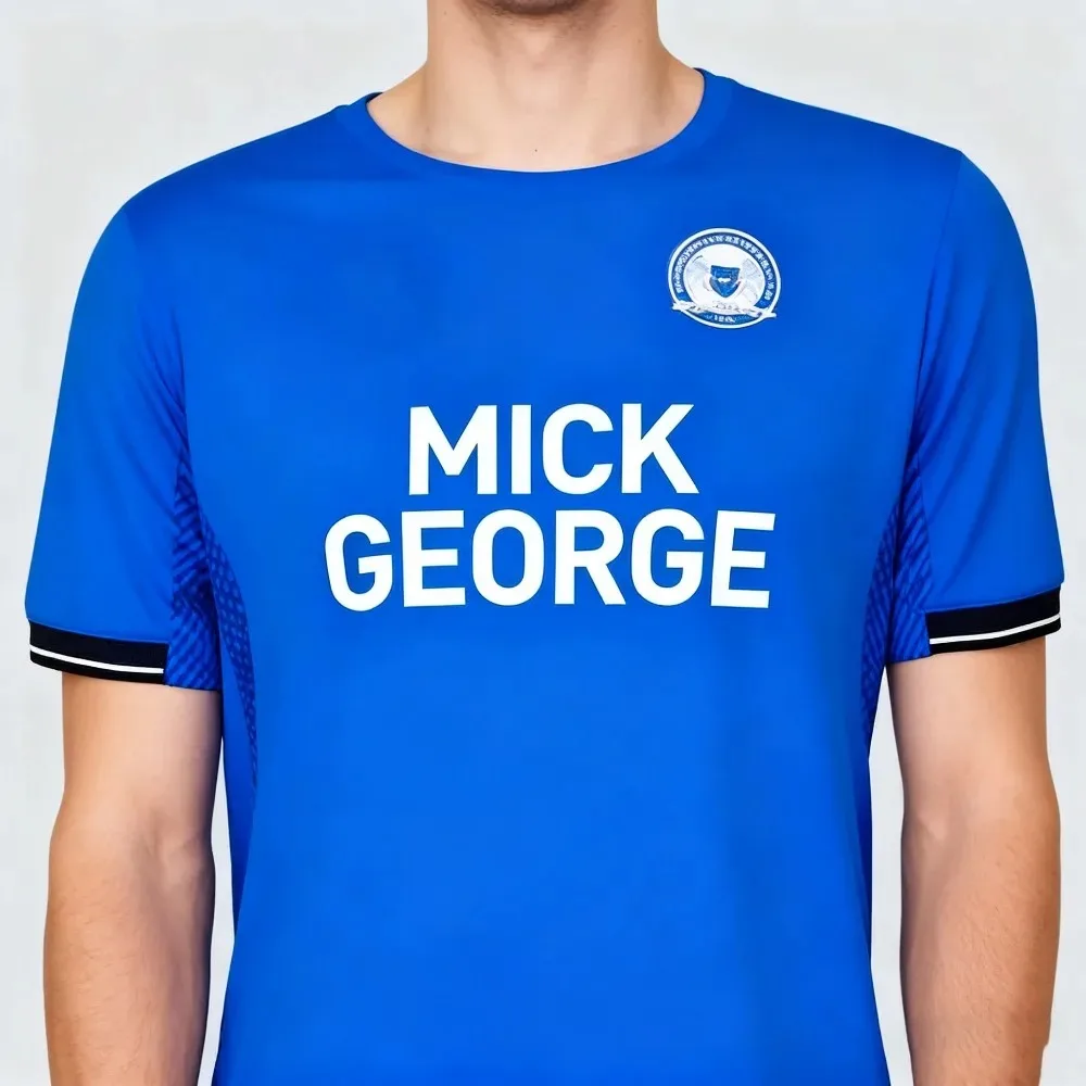 2025-26 بيتربورو يونايتد هوم آند أواي فوتبول جيرسي تي شيرت نفس الكبار والأطفال تي شيرت ثلاثية الأبعاد مطبوعة مريحة