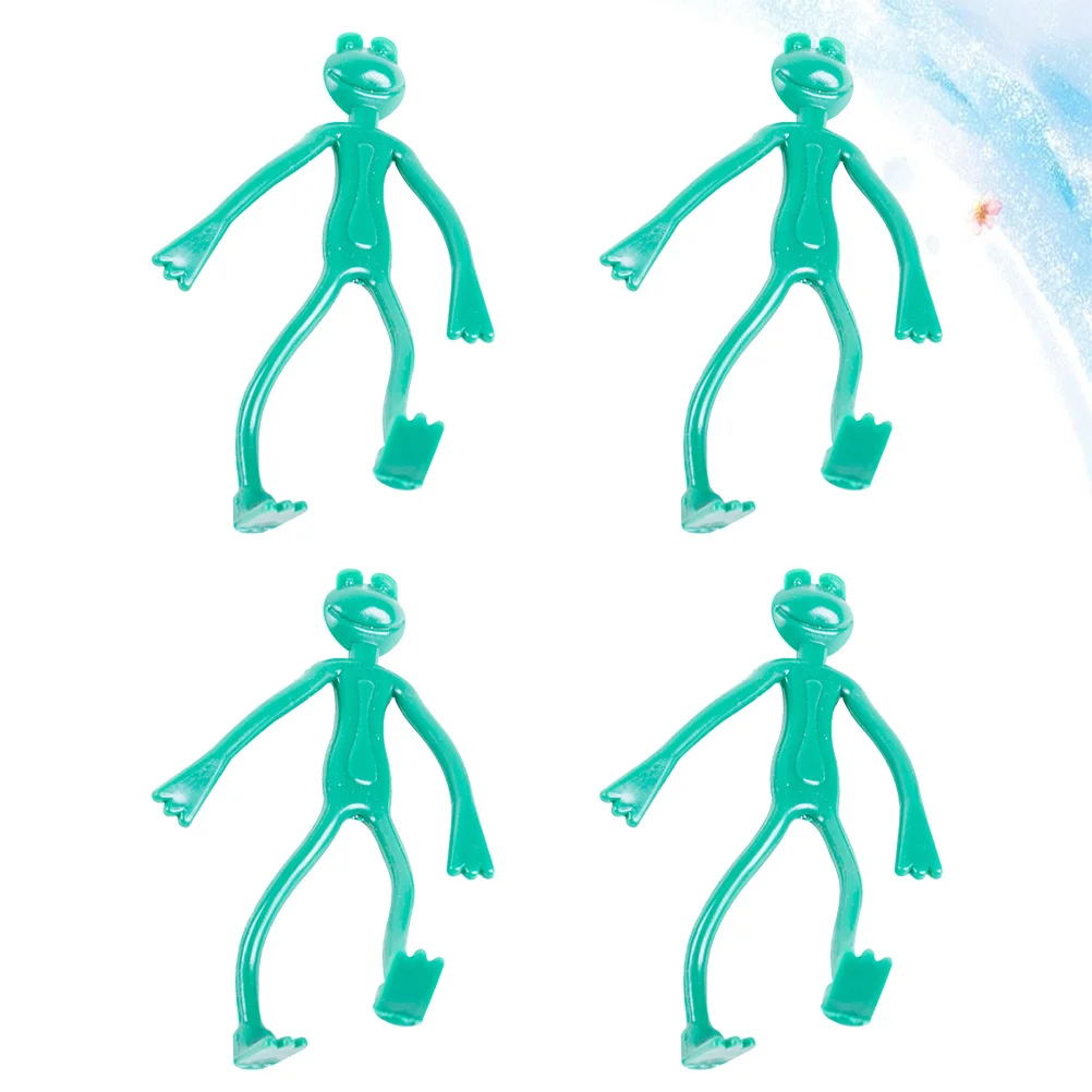 

4 pcs Garden Plant Ties Durable Plastic Coated Wire Frog Shape For Garden Bonsai Support Reusable Plant Flower Securing Tool