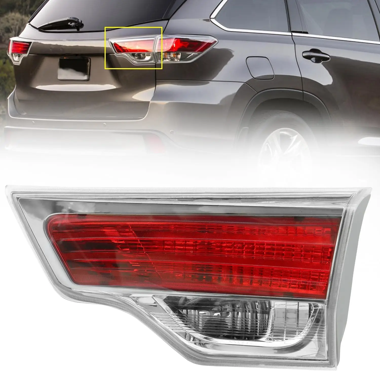 

Внутренние задние фонари подходят для Toyota Highlander 2014-2016, внутренний сменный блок заднего фонаря, правая сторона пассажира TO2802115