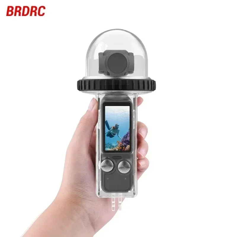 BRDRC For DJI Osmo Pocket 3 Waterproof Case HD Shooting Transparent 40M Underwater Diving Housing Osmo Pocket 3 Camera Accessory