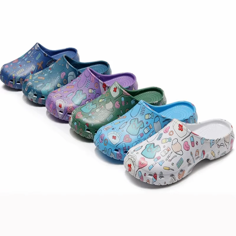 Non-slip Nurse Clogs Hospital Doctor Surgical Slippers Women EVA Medical Shoes Dental Nursing Clogs SPA Beauty Salon Shoes Y07