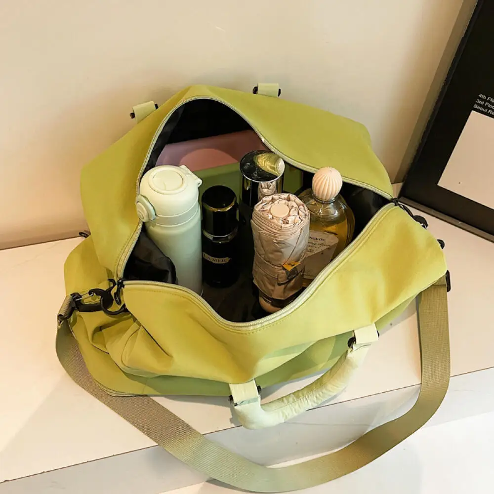 فتاة الموضة حقيبة سفر الأمتعة طالب عادية رياضية سعة كبيرة متعددة الوظائف اللياقة البدنية يده حقيبة تخزين كروسبودي جديد #6