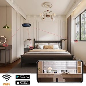 A mini câmera de relógio sem fio suporta câmera IP HD 4K de visão noturna WiFi, usada para monitoramento doméstico e de escritório, câmera de rede de babá 8 principais vendas relogio espião de wifi - №4