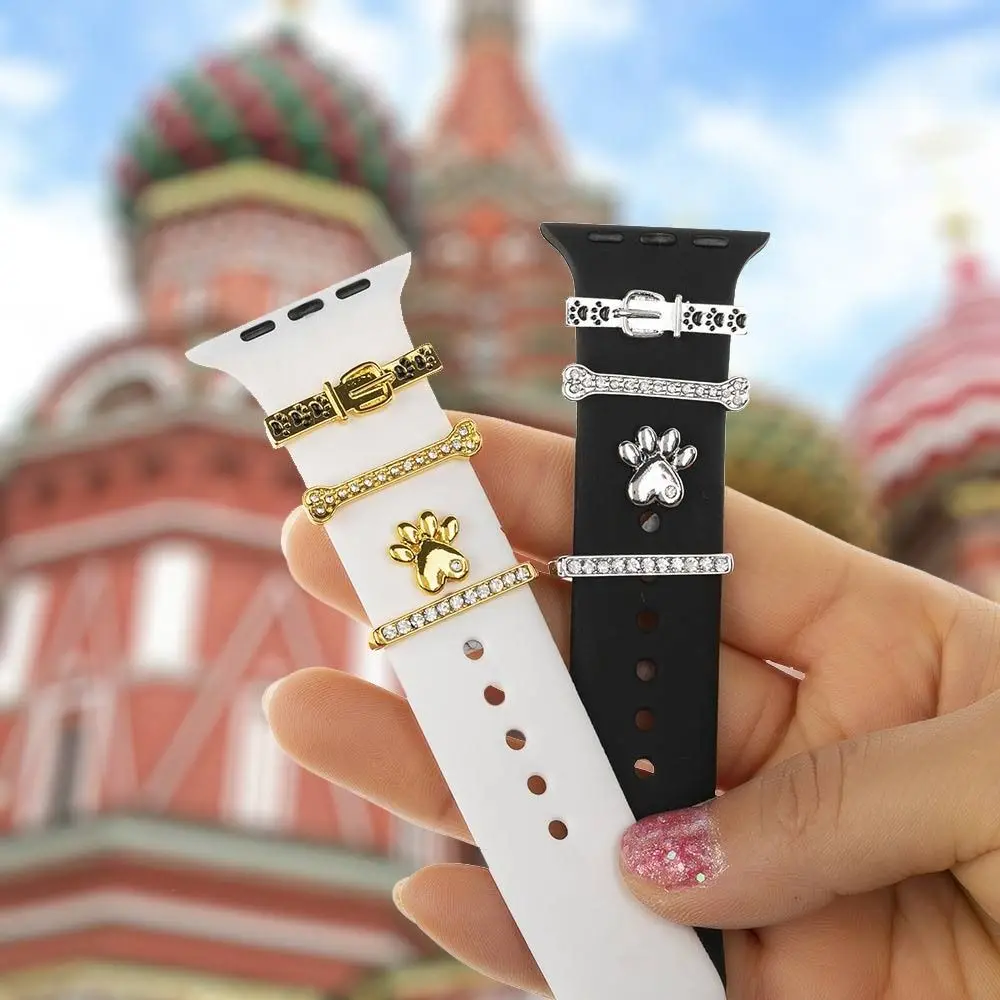 Металлическая брошь, браслет, ремешок для часов, орнамент, браслет, подвески, декоративное кольцо, ремешок, аксессуары