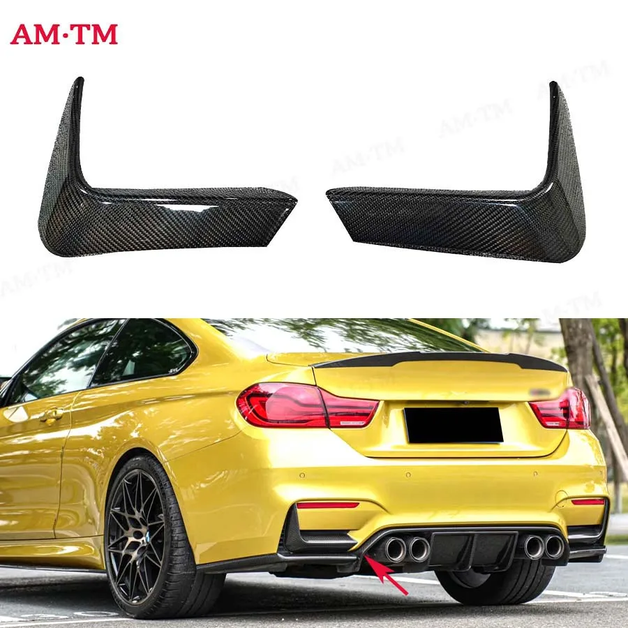 

Для BMW M3 M4 F80 M4 F82 F83 угловая обертка из углеродного волокна, автомобильный задний бампер, сплиттер, угловая накладка, обновленный кузовный комплект