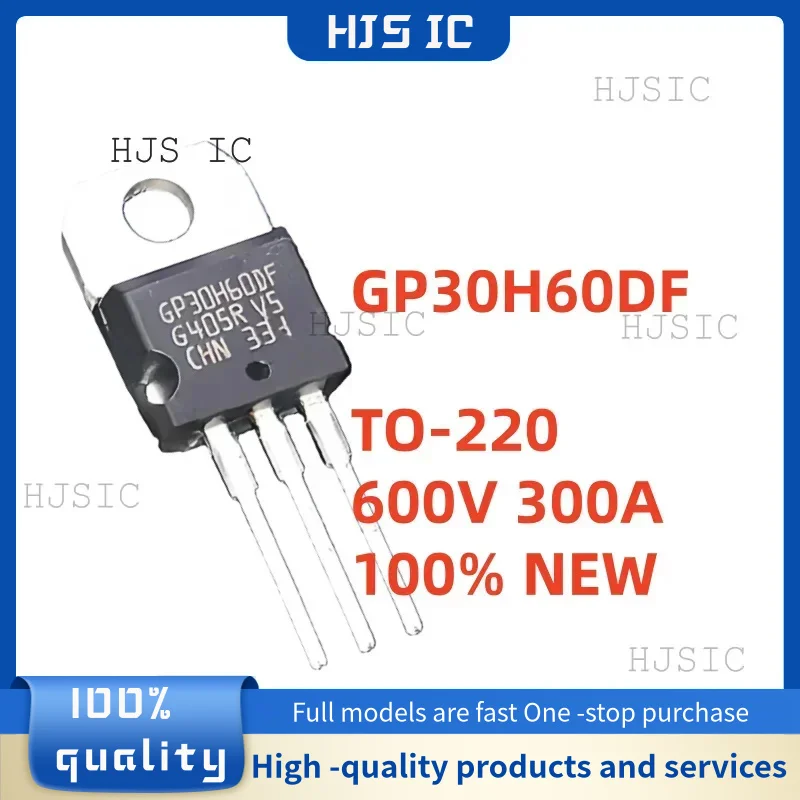 

5-10PCS 100% NEW GP30H60DF STGP30H60DF TO-220 600V 300A Imported Original Best Quality In Stock