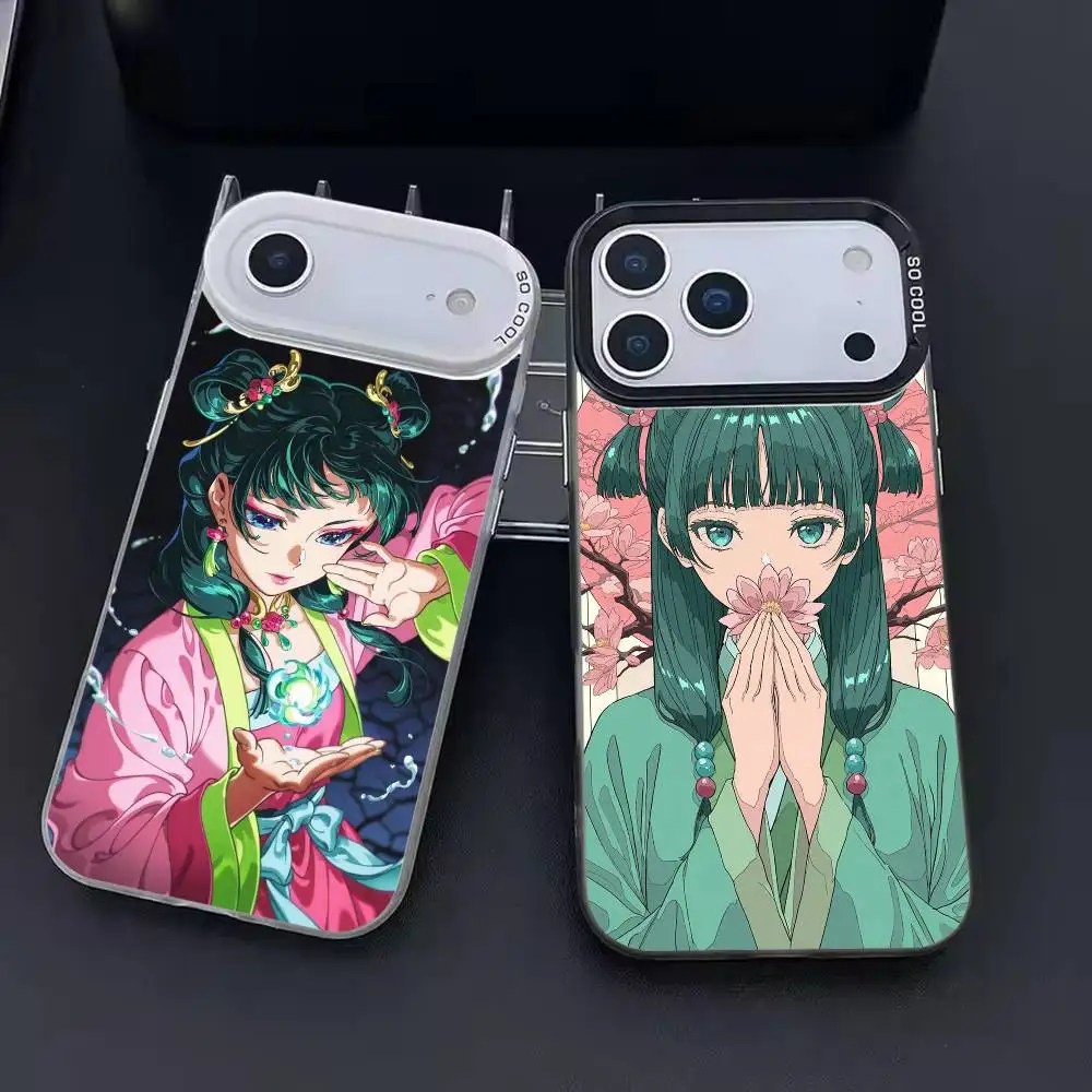 

The a-Apothecary d-Diaries m-Maomao Phone Case For iPhone 17,16,15,14,13,12,11,Pro Max,Plus Candy Silver Cover