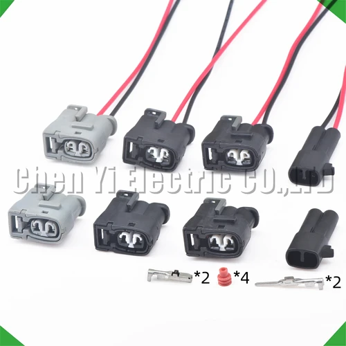 Enchufe auto 7283-8226-30 90980-11246 MG del mazo de cables de la bobina de encendido de los conectores de 2 pines 642273 -5 Para Toyota Hyundai Kia 1JZ-GTE 2JZ-GTE
