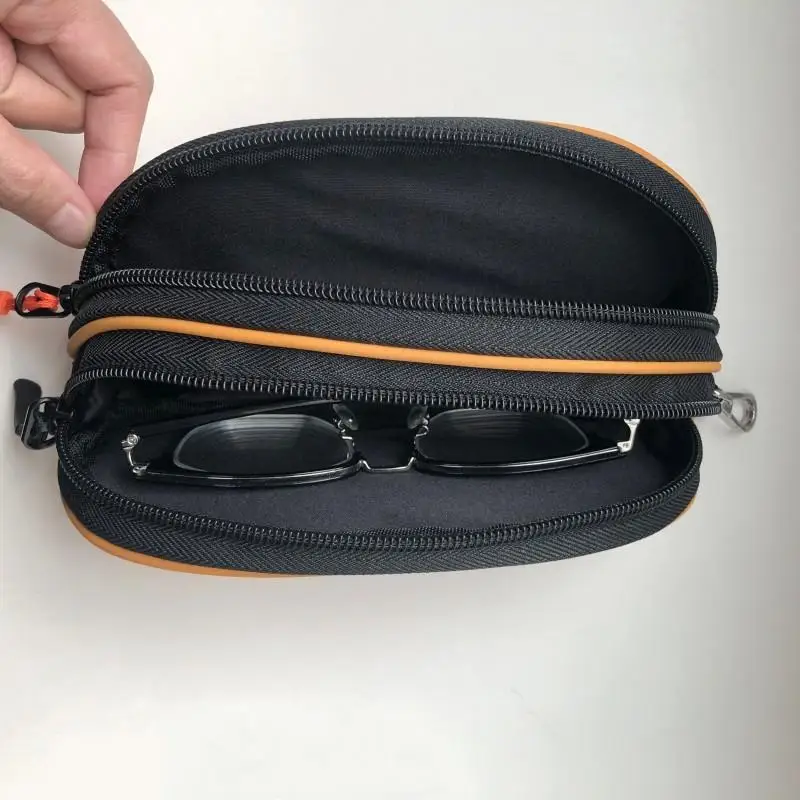New Double Layer Sunglasses Case Organizer Waterproof Travel Bag Multi-Functional Durable Material Storage Box Business Trips