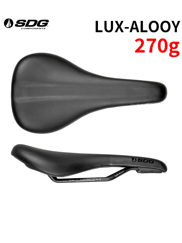 AliExpress NONE SDG LUX-ALOOY Road Bike Saddle Premium Aluminum Rail Design for Comfort & Durability, Optimized Ergonomics for Long Rides, 270g