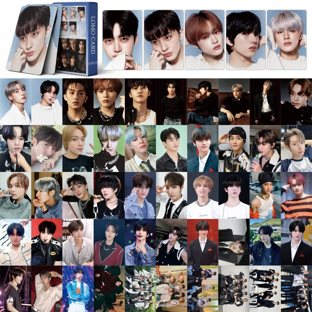 Imagem -05 - Combinação Coreana Novo Álbum de Sonho Cartões Lomo Cool Boys Photo Print Photocards Coleção de Cartões Pequenos Presente Fãs 55 Pcs por Conjunto