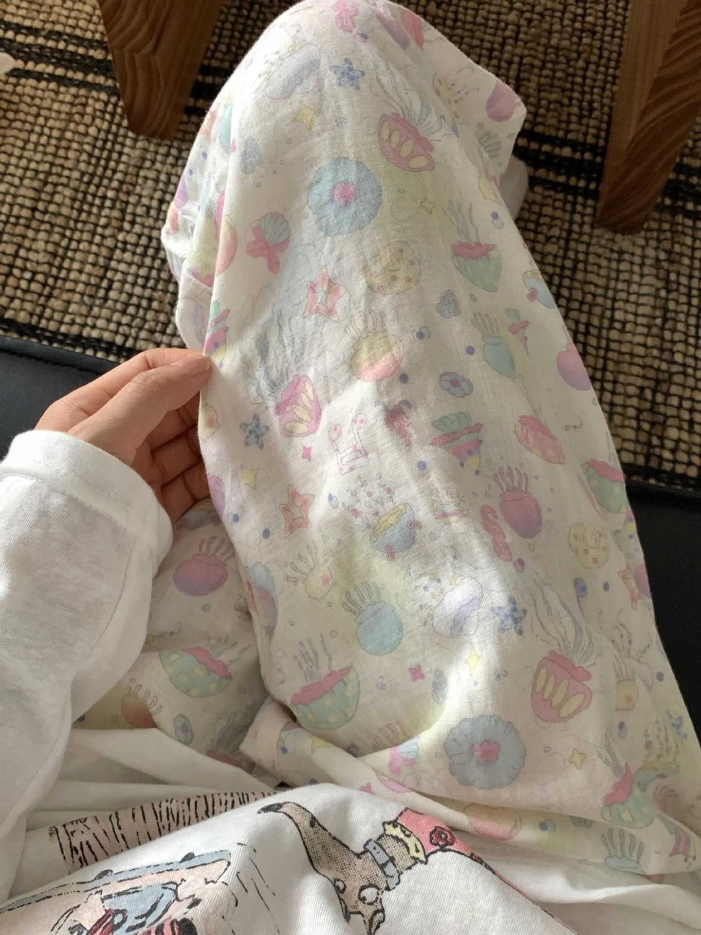 New Arrival Double Layer Pure Cotton Comfortable Loose Sleepwear Pants Home Leisure Long Trousers with Pockets Cute Design