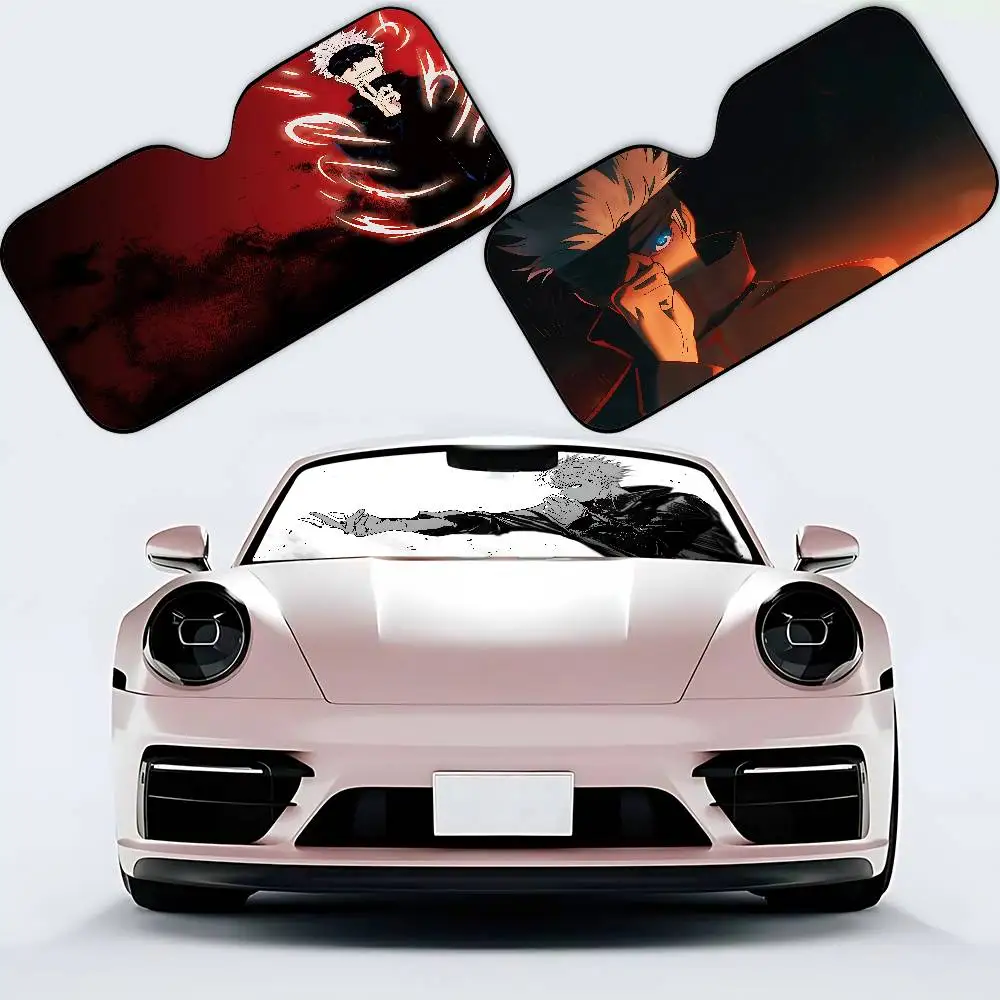 J-Jujutsu K-Kaisen Satoru G-Gojo Cool Car SunShade Windshield Funny Sun Shade Foldable UV Ray Sun Sunshade For Front Window view 3