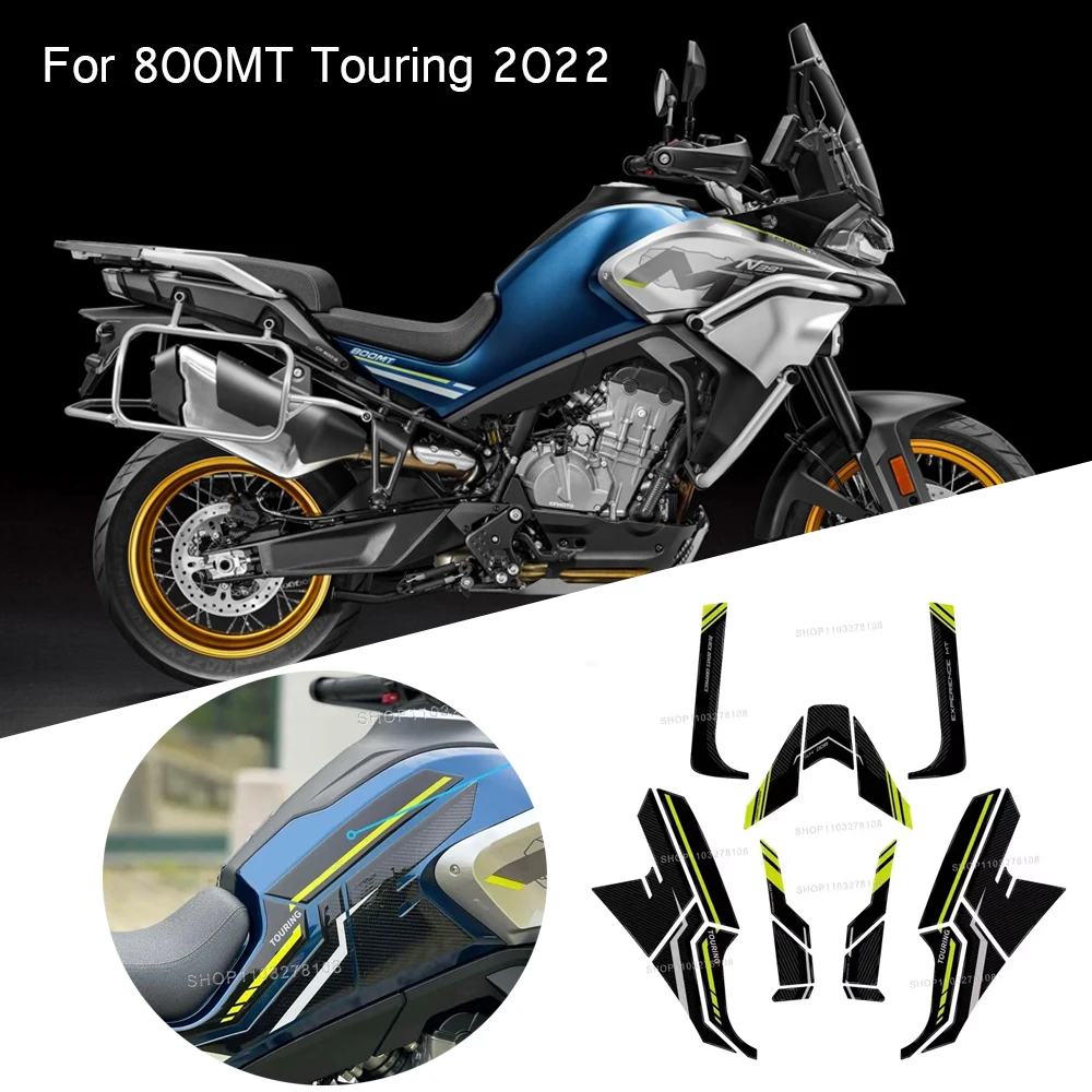 

For 800MT Touring 2022 Motorcycle Side Fuel Tank Sticker Anti Slip 3D Epoxy Waterproof Protection Sticker Kit