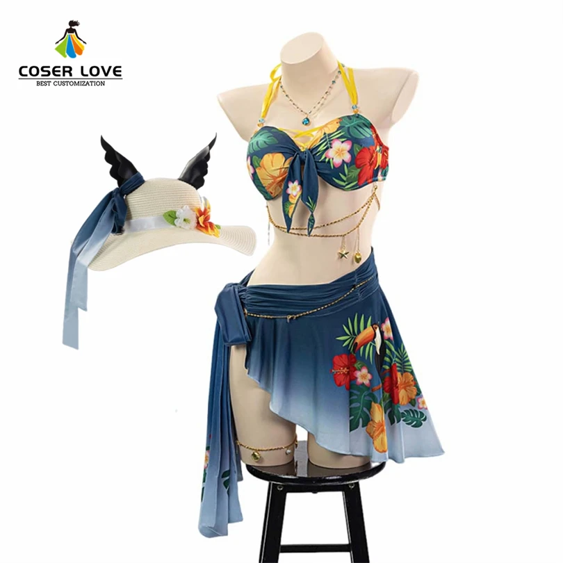

Uma Musume Pretty Derby Satono Crown Swimsuit Hareshima Hanarei Cosplay Costume Headwear Halloween Anime Comic-Con Outfit