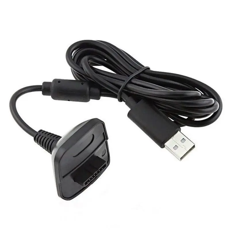 Black and Grey For Xboxes 360 USB Charging Cable For Xboxes 360 Handle Cable Date Cable