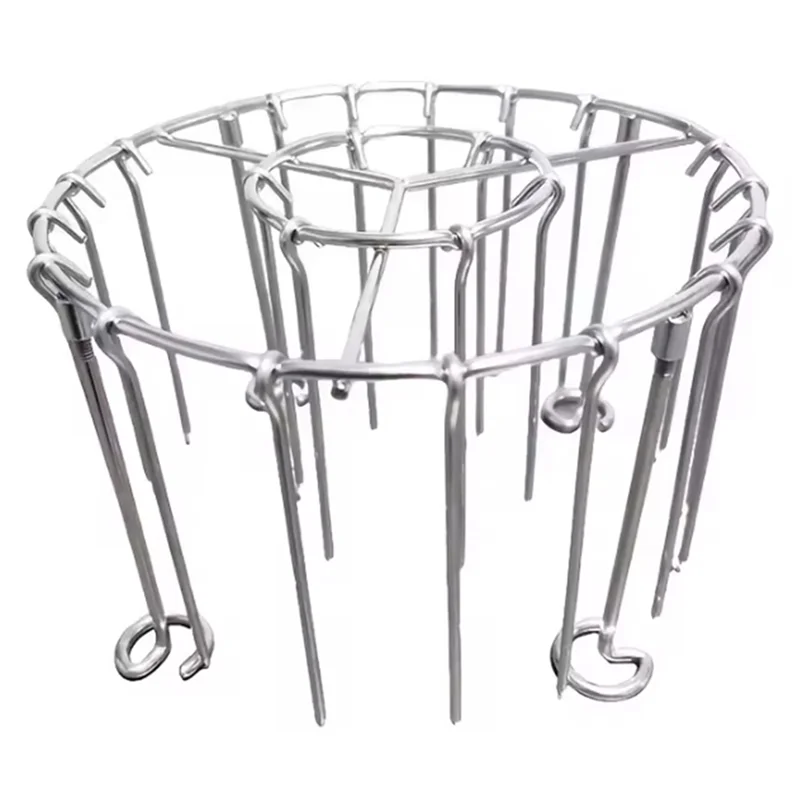 -A89Z Stainless Steel Vertical Grill Rack Skewer Holder With 24 Skewers Suitable For 3.2QT-5.5QT Air Fryers