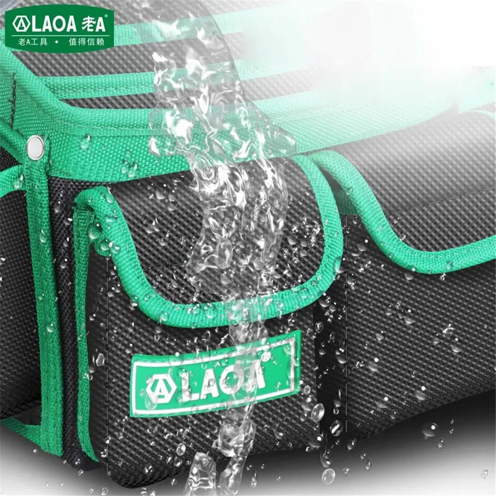 LAOA Plus Size Tool Waist Bag Portable Durable Electrician's Waist Bag Multifunctional Carpenter's Bag 1680D Oxford Tool Bags