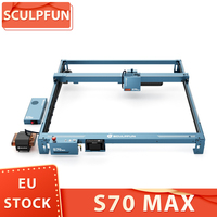 SCULPFUN S70 MAX 70W Laser Engraver, 36,000mm/min Fast Speed, 0.15x0.12mm Laser Spot, Offline Work, 830*800mm Large Working Area
