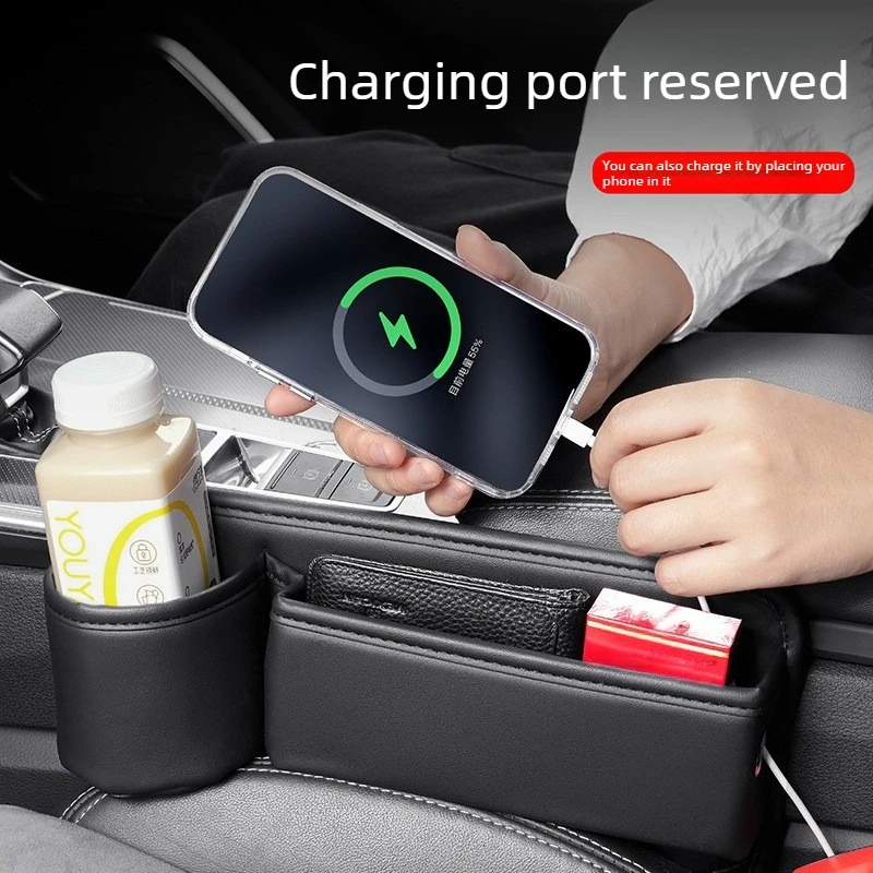 Car Seat Gap Organizer Storage Box Universal Multi-function Pocket Phone Cup Keys Wallet Card Holder Auto Interior Accessory