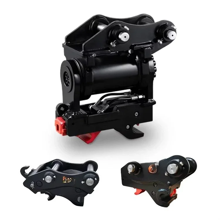

180-Degree Tilting and Rotating Hydraulic Quick Hooking Device for Small Excavators