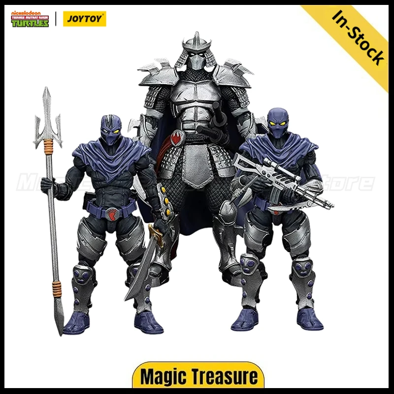 

【В наличии】JOYTOY TMNT-Shredder Foot Clan A/B 3 шт. 1/18 фигурка игрушечная модель