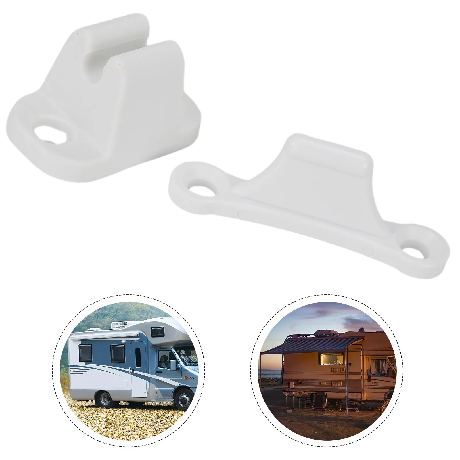 1pcs Retainer Catch Caravan Motorhome White Main Door Catch Useful Retainer Holder Practical Plastic Automotive Accessories