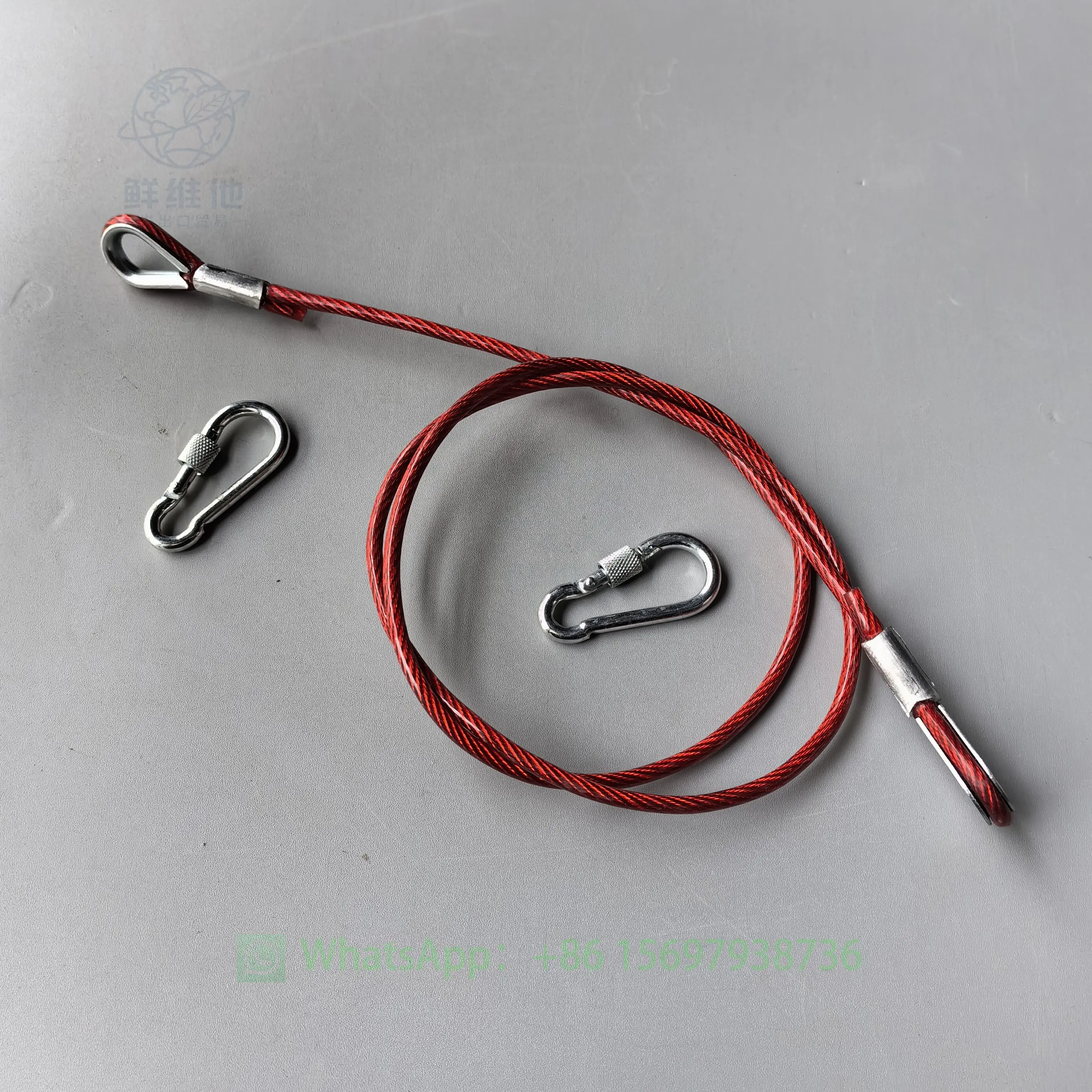 크레인 카운터웨이트 와이어 로프 플라스틱 코팅, 헤비 해머 링 리미터 스틸 와이어 로프, 하중 안전 보호 로프